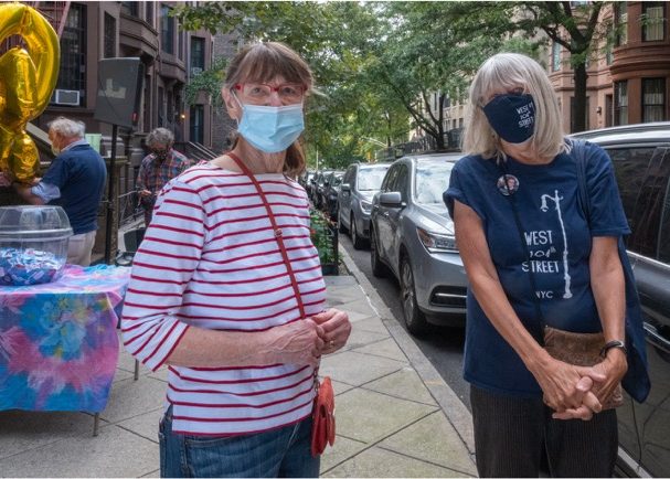 Two block residents at the 50th Anniversary Celebration